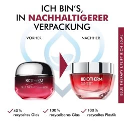 Blue Therapy Red Algae Uplift Night Rich De Biotherm -Soins Et Beauté Biotherm Blue Therapy Red Algae Uplift Rich 94833x2 7