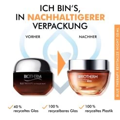 Blue Therapy Amber Algae Revitalize Night Cream De Biotherm -Soins Et Beauté Biotherm Blue Therapy Revitalize Night Cream 89063x2 14