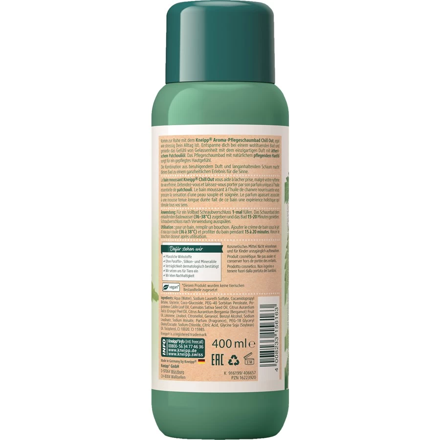 Mousses Et Crèmes De Bain Bain Moussant Chill Out De Kneipp 4 Mousses Et Crèmes De Bain Bain Moussant Chill Out De Kneipp – Image 2