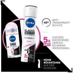 Déodorant Black & White Deodorant Spray De Nivea 9 Déodorant Black & White Deodorant Spray De Nivea -Soins Et Beauté Nivea Deodorant Black White Deodorant Spray 111517x2 7