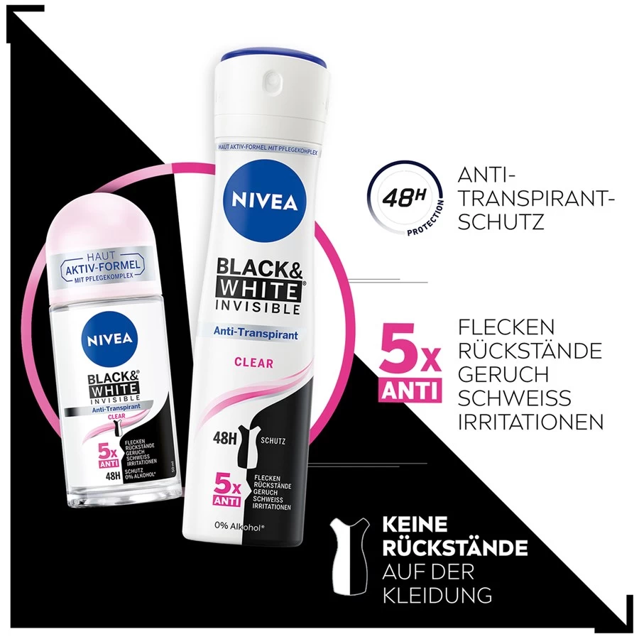 Déodorant Black & White Deodorant Spray De Nivea 5 Déodorant Black & White Deodorant Spray De Nivea – Image 3