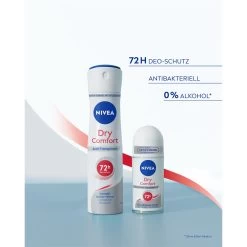 Déodorant Dry Comfort Anti-Transpirant Roll-On De Nivea -Soins Et Beauté Nivea Deodorant Dry Comfort Anti Transpirant Roll On 111903x2 2