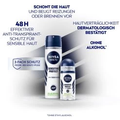 Déodorant Roll-on Anti-transpirant Sensitive Protect Nivea Men De Nivea 8 Déodorant Roll-on Anti-transpirant Sensitive Protect Nivea Men De Nivea -Soins Et Beauté Nivea Deodorant Nivea Men Sensitive Protect Anti Transpirant Roll On 70977x2 9