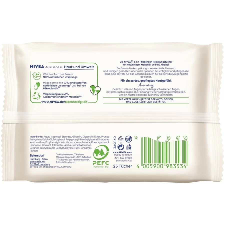 Nettoyage Soin 3 En 1 Lingettes Nettoyantes De Nivea 4 Nettoyage Soin 3 En 1 Lingettes Nettoyantes De Nivea – Image 2