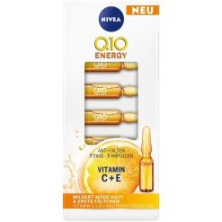 Sérum Et Cure Ampoules Anti-rides Q10 Energy Vitamine C + E De Nivea -Soins Et Beauté Nivea Serum und Kur Vitamin C E Q10 Energy Anti Falten Ampullen 105540x1 1