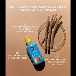 Protection Solaire Spray Solaire Protection & Bronzage Sun De Nivea -Soins Et Beauté Nivea Sonnenschutz Sun Schutz Braeune Sonnenspray 71262x4 10
