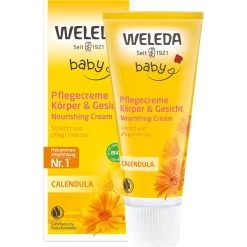 Pregnancy And Baby Care Crème Pour Le Change Au Calendula De Weleda -Soins Et Beauté Weleda Schwangerschafts und Babypflege Baby Pflegecreme Koerper Gesicht 83993x2 6